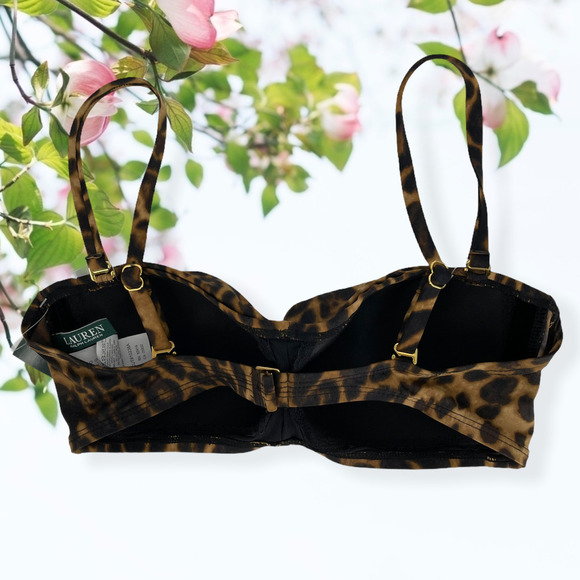 LAUREN Ralph Lauren Leopard Print Bandeau - Picture 8 of 9
